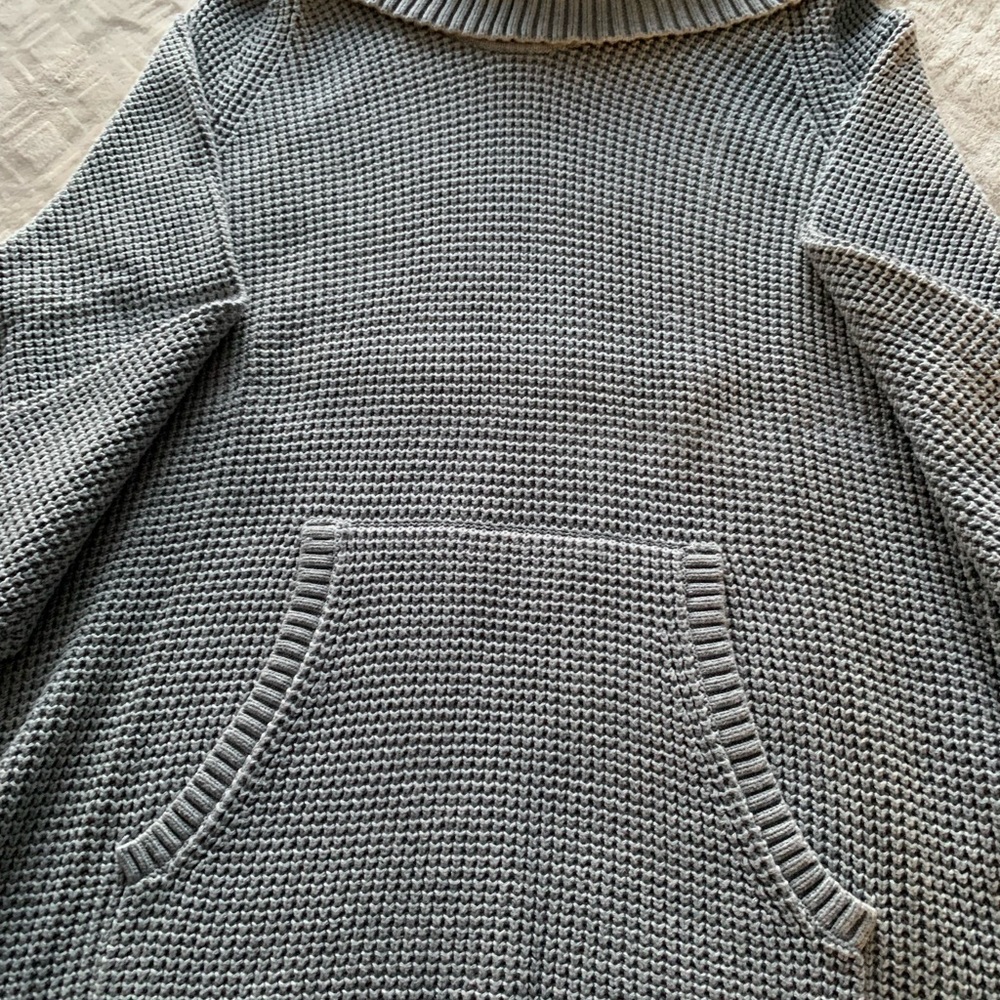 Michael Kors Gray Cowl Neck Sweater with front pocket